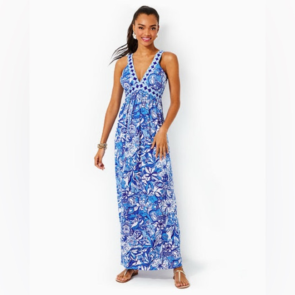 NWT Lilly Pulitzer Blue and White Dress